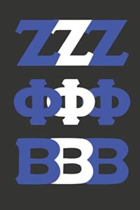 zeta phi beta: sorority blank lined journal notebook 6” x 9” | 110 pages