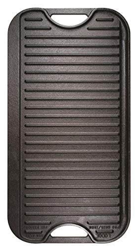 Lodge LPGI3 Cast Iron Reversible Grill/Griddle, 20-inch x 10.44-inch, Black