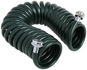 plastair springhose puwe625b94h-amz light eva drinking water safe recoil garden hose, green, 3/8-inch by 25-foot