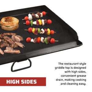 Camp Chef Professional Fry Griddle, Two Burner 14" Cooking Accessory, Cooking Dimensions: 14 in. x 32 in