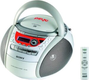 sony cfd-e90 cd radio cassette recorder (white)