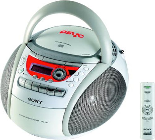 Sony CFD-E90 CD Radio Cassette Recorder (White)