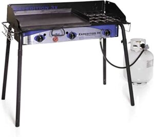 expedition 3x triple burner stove w/griddle