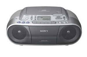 sony cfds01 cd radio cassette recorder - silver