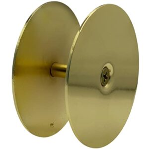 nu-set lock | steel plate door hole cover | door lock hole cover with brass finish | home improvement & door hardware (brass)