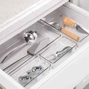 iDesign Linus BPA-Free Plastic Drawer Organizer - 6" x 9" x 2.25", Clear