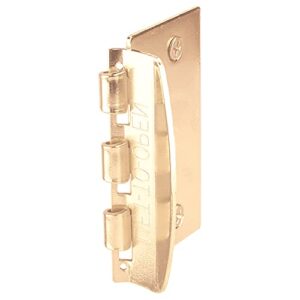 prime-line u 9887 flip action door lock – reversible brass privacy lock with anti-lock out screw for child safe mode, 2-3/4” (single pack)