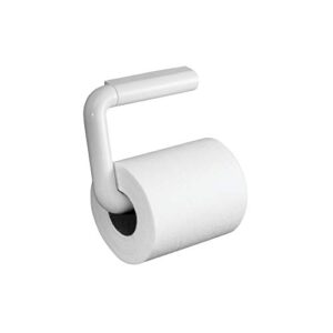 idesign plastic wall mount paper holder, dispenser for master, guest, kid's bathroom, 6.95" x 7.4" x 1.45", toilet tissue bar