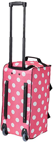 Rockland Rolling Duffel Bag, Pink, 22-Inch