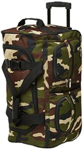 rockland rolling duffel bag, camouflage, 22-inch