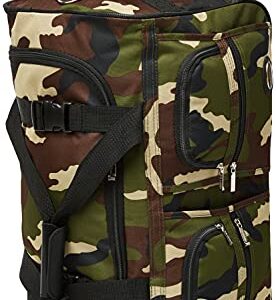 Rockland Rolling Duffel Bag, Camouflage, 22-Inch