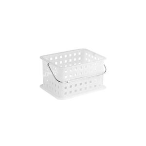 iDesign Storage Organizer Basket, for Bathroom, Health and Beauty Products - Small, Frost