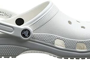 Crocs Unisex-Adult Classic Clogs (Best Sellers), White, 7 Men/9 Women