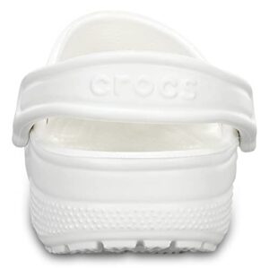 Crocs Unisex-Adult Classic Clogs (Best Sellers), White, 7 Men/9 Women