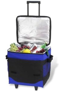picnic at ascot original 60 can collapsible insulated rolling cooler- designed & quality approved in the usa