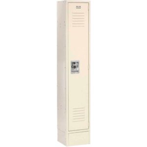 global industrial single tier locker, 12x12x72 1 door, rta, tan