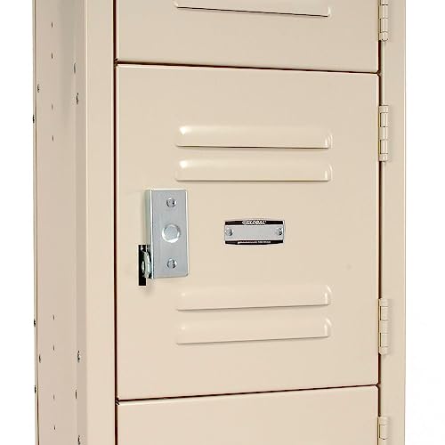 Global Industrial Six Tier Locker, 12x15x12, 6 Door, Ready to Assemble, Tan