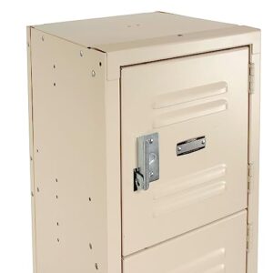 Global Industrial Six Tier Locker, 12x15x12, 6 Door, Ready to Assemble, Tan