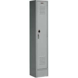 global industrial single tier locker, 12x12x60, 1 door, unassembled, gray