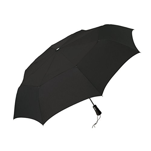 ShedRain WindPro - Vented Auto Open Auto Close Portable Compact Travel Umbrella for Rain and Wind with Teflon