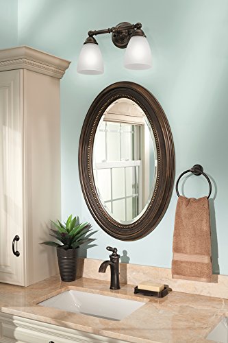 Moen YB2286ORB Brantford Collection Traditional Single Post Bathroom Hand-Towel Ring, Oil-Rubbed Bronze