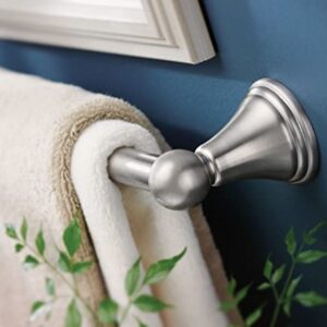 Moen DN8418BN Preston Collection 18-Inch Single Bathroom -Towel Bar, Brushed Nickel