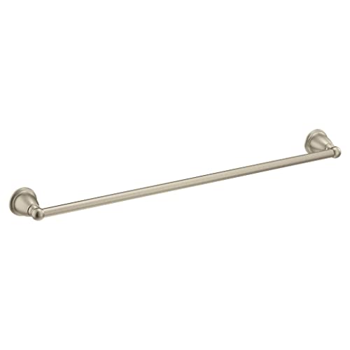 Moen YB2224BN Brantford Collection 24-Inch Bathroom Single -Towel Bar, Brushed Nickel