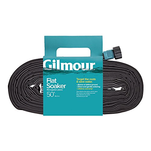 Gilmour Flat Weeper Soaker Hose, 50 feet, Black (870501-1001)