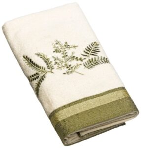 avanti linens greenwood hand towel, ivory,17372ivr