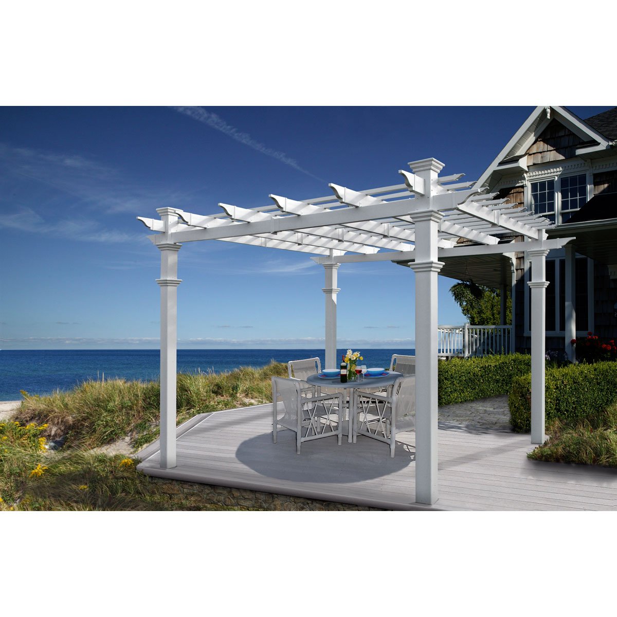 Venetian 10' x 10' Vinyl Pergola