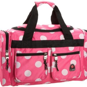Rockland Duffel Bag, Pink Dots, 19-Inch