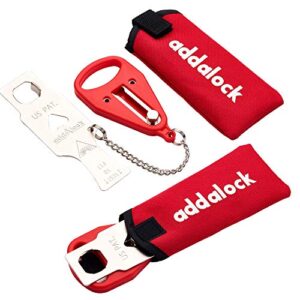 Addalock The Original Portable Door Lock by Rishon Enterprises for Home Security Used as an Apartment Security Lock, Travel Door Lock, AirBNB Lock and Dorm Room Essentials, 2 pck