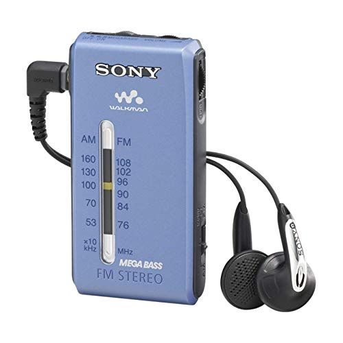 Sony SRF-S84 FM/AM Super Compact Radio Walkman with Sony MDR Fontopia Ear-Bud (Blue)