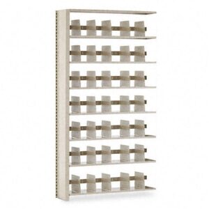 Tennsco : Snap-Together Open Shelving Steel 7-Shelf Closed Add-On Unit, 48 x 12 x 88, Sand -:- Sold as 2 Packs of - 1 - / - Total of 2 Each