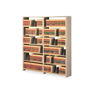tennsco : snap-together open shelving steel 7-shelf closed add-on unit, 48 x 12 x 88, sand -:- sold as 2 packs of - 1 - / - total of 2 each