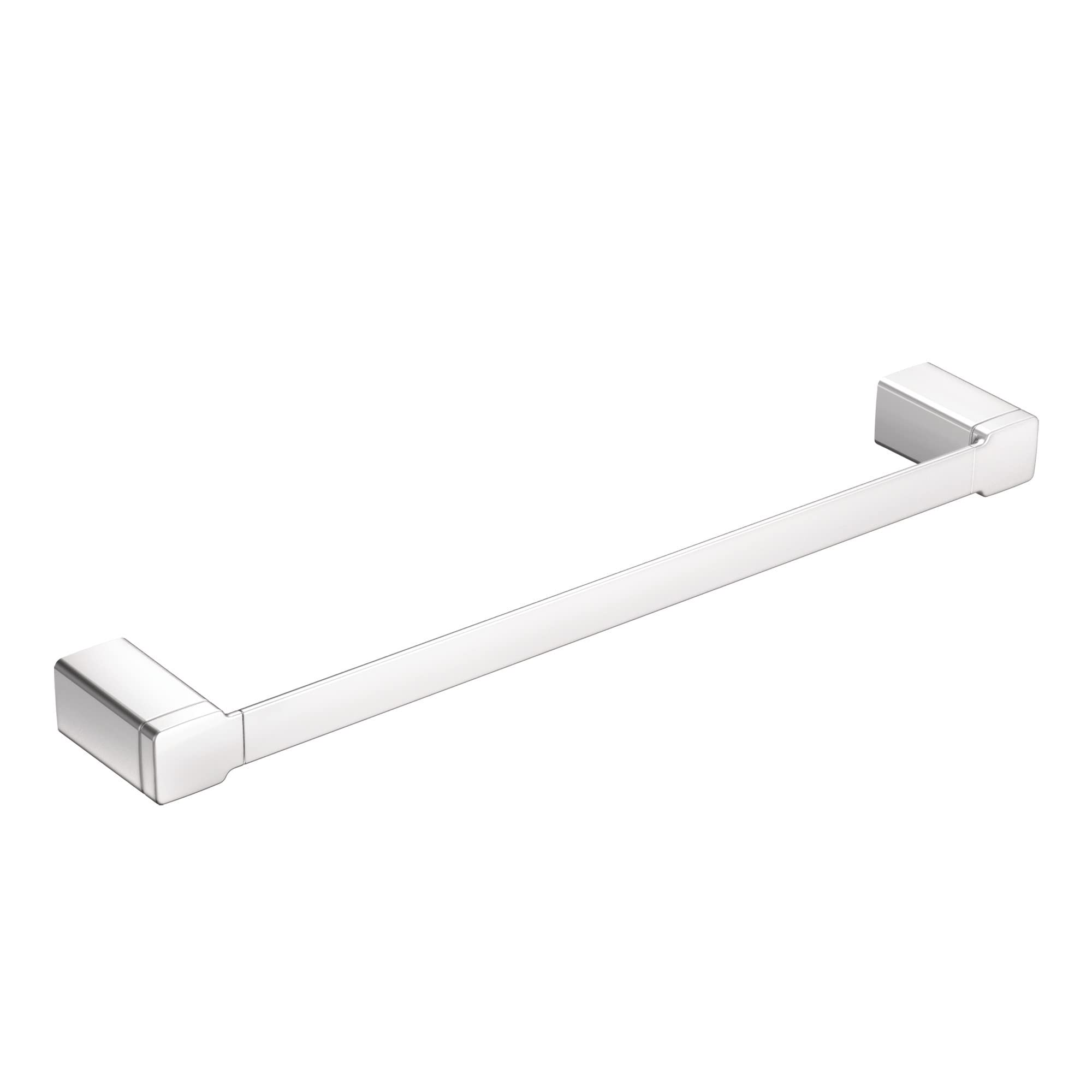 Moen YB8824CH 90 Degree Modern 24-Inch Single Bathroom Single-Towel Bar, Chrome