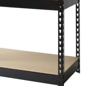 Hirsh Industries 3800 Series Shelving, 30" W x 16" D x 60" H, Black