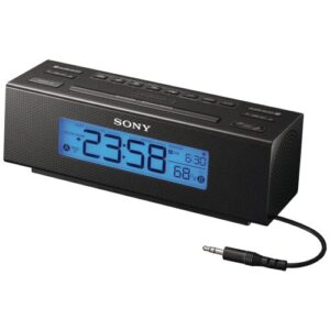 sony icf-c707 clock radio with am/fm dual alarm and large easy to read backlit lcd display