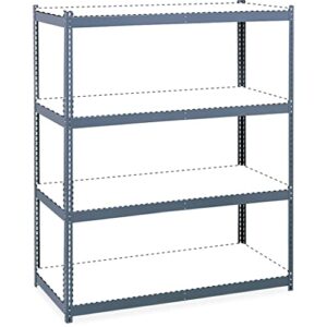 safco products 5260 archival shelving steel frame 84" h for use with archival shelves 5261, sold separately, gray