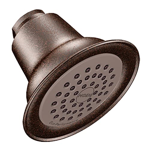 Moen Oil Rubbed Bronze One-Function Eco-Performance Shower Head, 6303EPORB