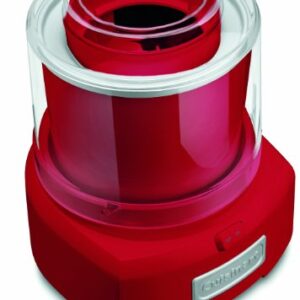 Cuisinart ICE-21RP1 1.5-Quart Frozen Yogurt, Ice Cream and Sorbet Maker, Double Insulated Freezer Bowl elminates the need for Ice and Makes Frozen Treats in 20 Minutes or Less, Red