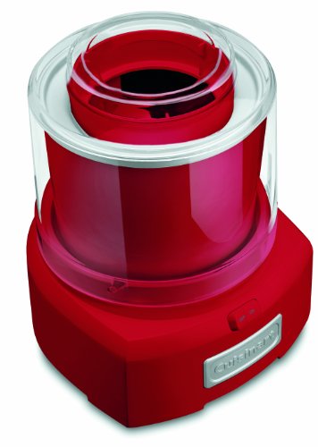 Cuisinart ICE-21RP1 1.5-Quart Frozen Yogurt, Ice Cream and Sorbet Maker, Double Insulated Freezer Bowl elminates the need for Ice and Makes Frozen Treats in 20 Minutes or Less, Red