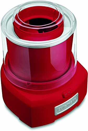 Cuisinart ICE-21RP1 1.5-Quart Frozen Yogurt, Ice Cream and Sorbet Maker, Double Insulated Freezer Bowl elminates the need for Ice and Makes Frozen Treats in 20 Minutes or Less, Red