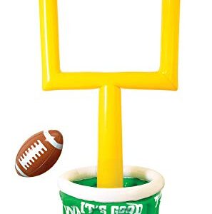 Beistle Goal Post 74” x 28” Holds Approx. 60 12oz. Cans – Inflatable, Drink Containers, Football Party Decorations, Game Day Coolers