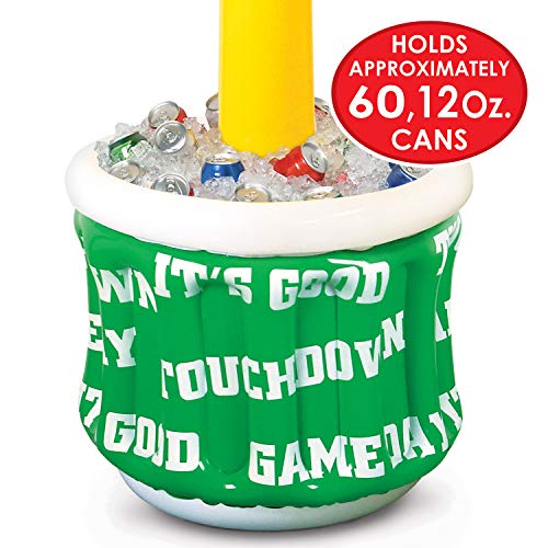 Beistle Goal Post 74” x 28” Holds Approx. 60 12oz. Cans – Inflatable, Drink Containers, Football Party Decorations, Game Day Coolers