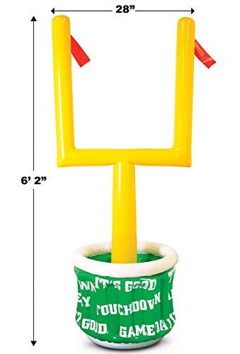 Beistle Goal Post 74” x 28” Holds Approx. 60 12oz. Cans – Inflatable, Drink Containers, Football Party Decorations, Game Day Coolers