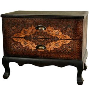 oriental furniture olde-worlde euro two drawer cabinet