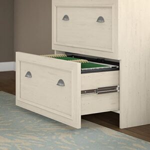 Bush Furniture Fairview Lateral File Cabinet in Antique White