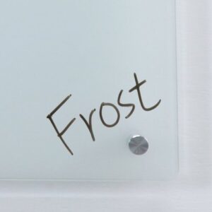 Audio-Visual Direct Frosted Glass Dry-Erase Board Set - 2' x 1.5' - Includes Hardware & Marker Tray (Non-Magnetic)