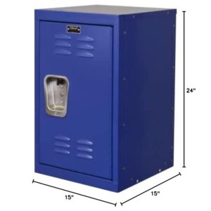 Hallowell HKL151524-1GS Kid Mini Locker, 15" Width x 15" Depth x 24" Height, Single Tier, 1-Wide, Knock-Down, 717 Grand Slam